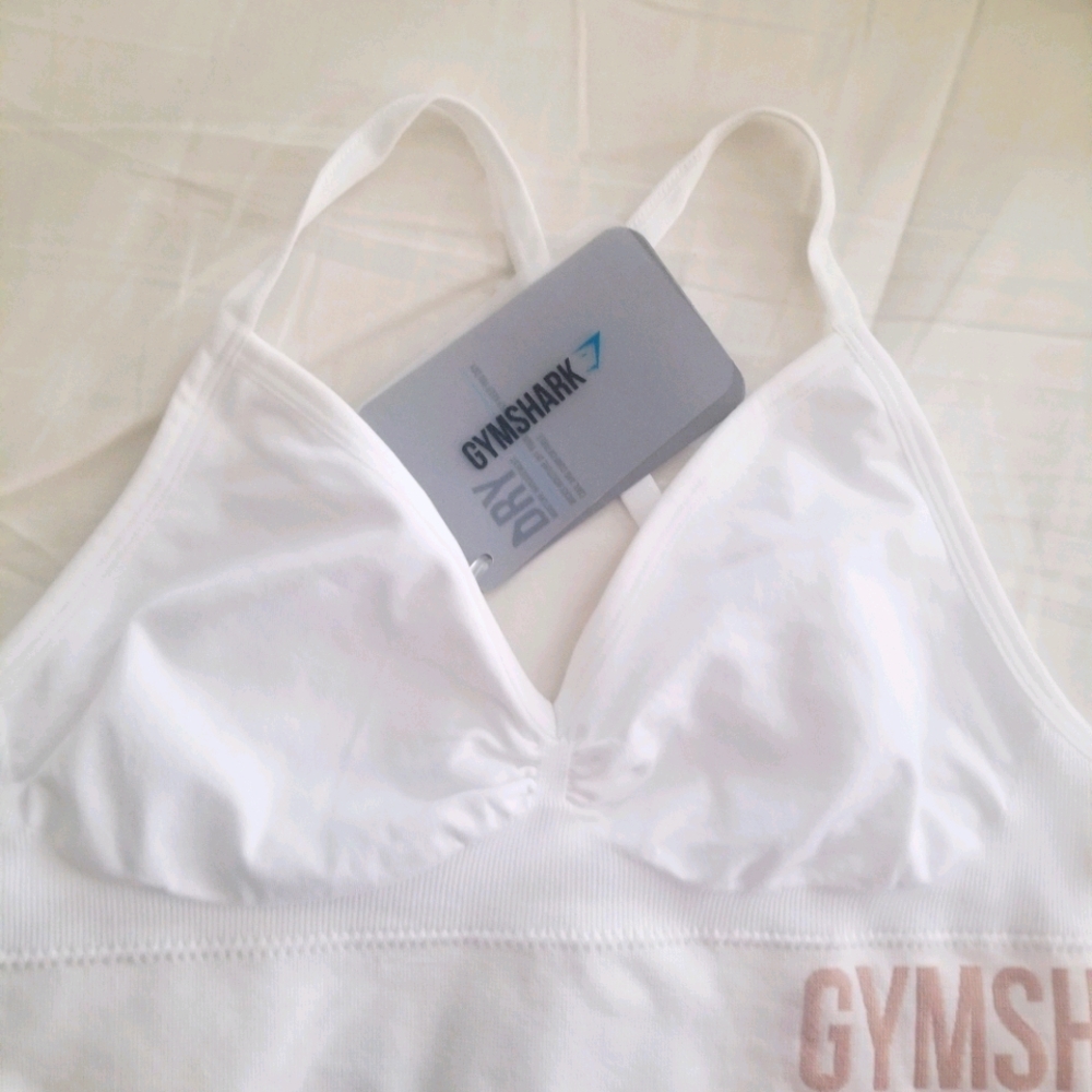 Gymshark white sports bra
